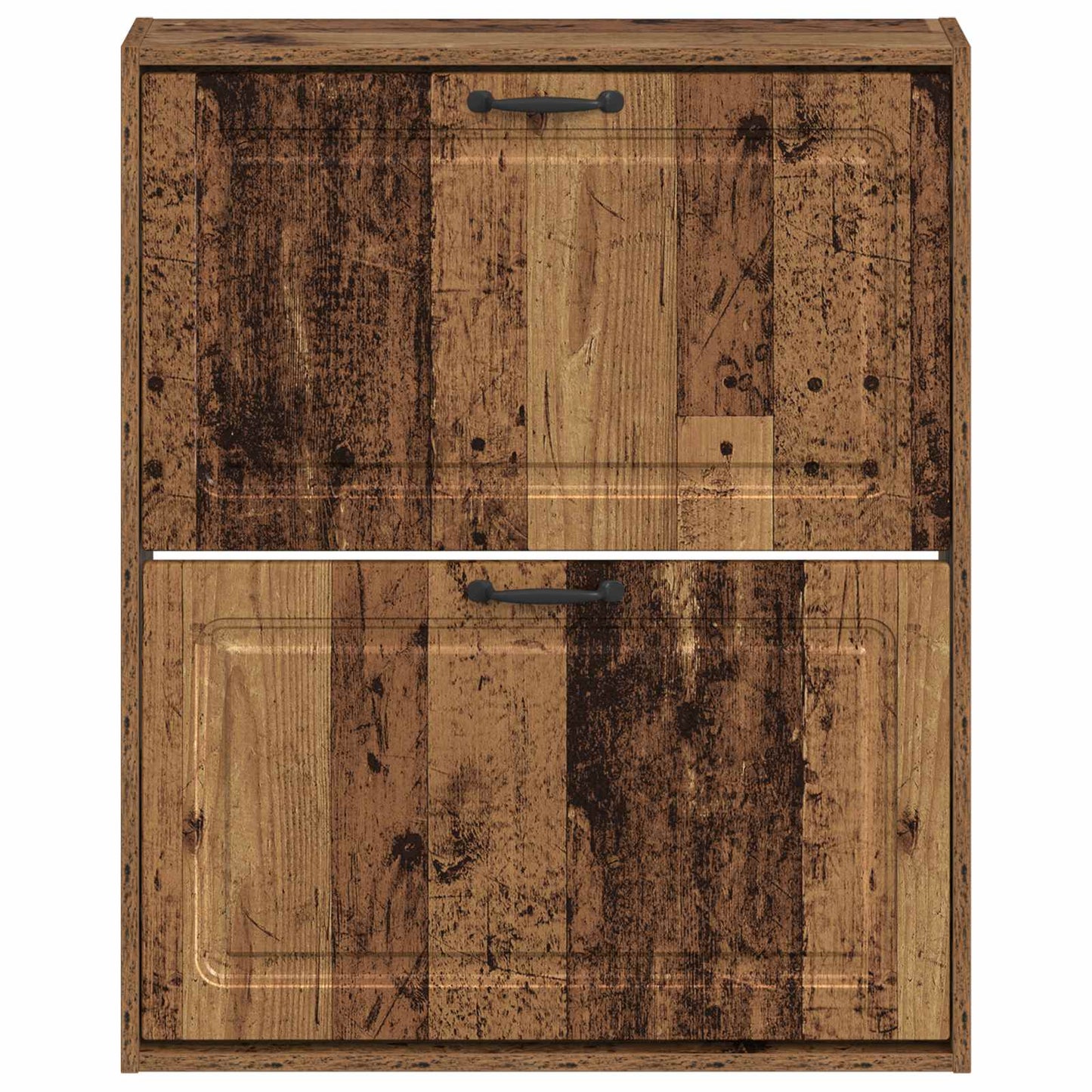 vidaXL Wall-Mounted Shoe Cabinet UTRECHT 71 x 17 x 86 cm Old Wood