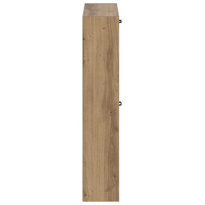 vidaXL Wall-Mounted Shoe Cabinet UTRECHT 71 x 17 x 86 cm Artisan Oak