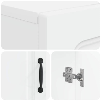 vidaXL Shoe Cabinet UTRECHT 59.5 x 39.5 x 87 cm Engineered Wood White