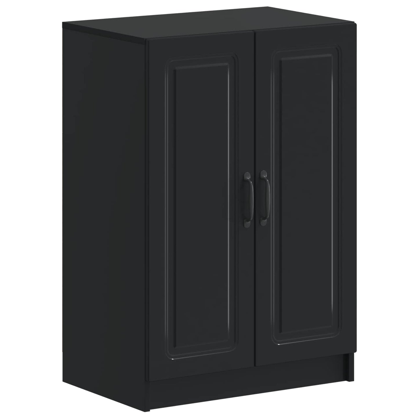 vidaXL Shoe Cabinet UTRECHT 59.5 x 39.5 x 87 cm Engineered Wood Black