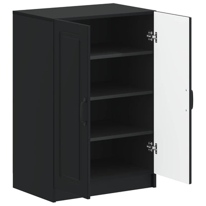 vidaXL Shoe Cabinet UTRECHT 59.5 x 39.5 x 87 cm Engineered Wood Black
