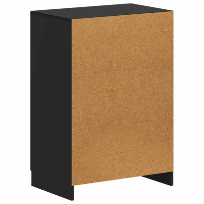 vidaXL Shoe Cabinet UTRECHT 59.5 x 39.5 x 87 cm Engineered Wood Black