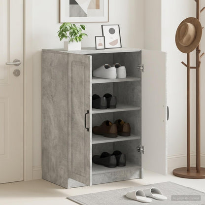 vidaXL Shoe Cabinet UTRECHT 59.5 x 39.5 x 87 cm Engineered Wood