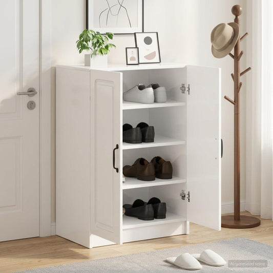 vidaXL Shoe Cabinet UTRECHT 59.5 x 39.5 x 87 cm Engineered Wood