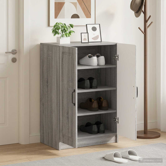 vidaXL Shoe Cabinet UTRECHT 59.5 x 39.5 x 87 cm Engineered Wood