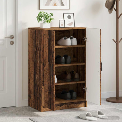 vidaXL Shoe Cabinet UTRECHT 59.5 x 39.5 x 87 cm Engineered Wood