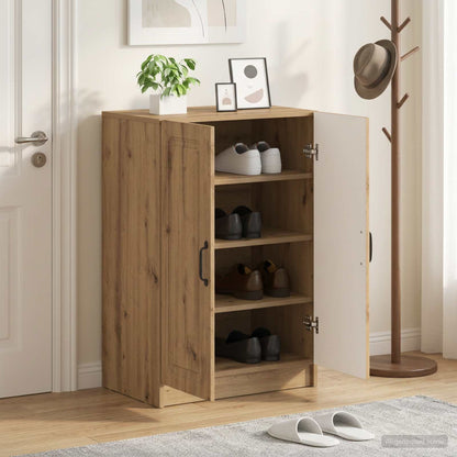 vidaXL Shoe Cabinet UTRECHT 59.5 x 39.5 x 87 cm Engineered Wood