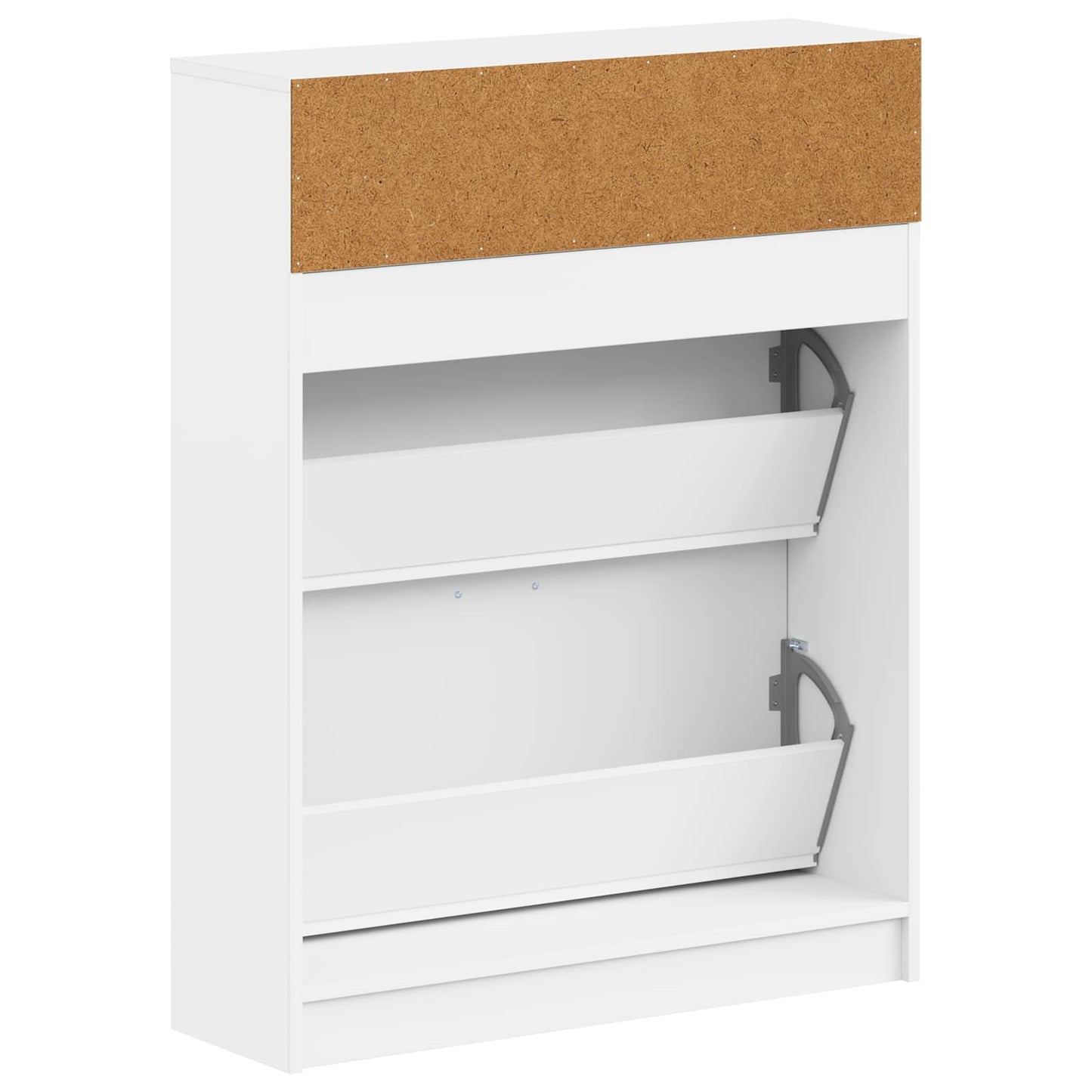 vidaXL Shoe Cabinet UTRECHT 78 x 24 x 100 cm Engineered Wood White