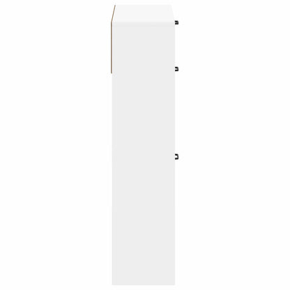vidaXL Shoe Cabinet UTRECHT 78 x 24 x 100 cm Engineered Wood White