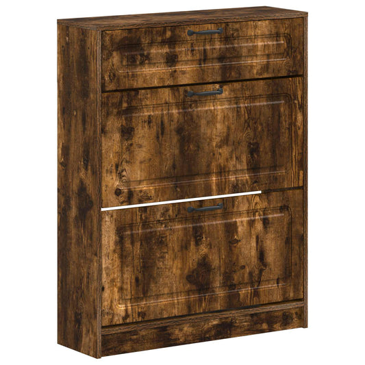 vidaXL Shoe Cabinet UTRECHT 78 x 24 x 100 cm Engineered Wood