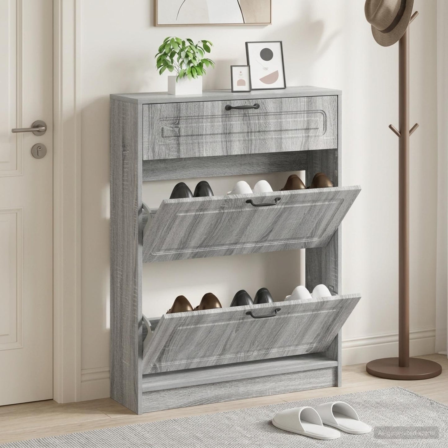 vidaXL Shoe Cabinet UTRECHT 78 x 24 x 100 cm Engineered Wood