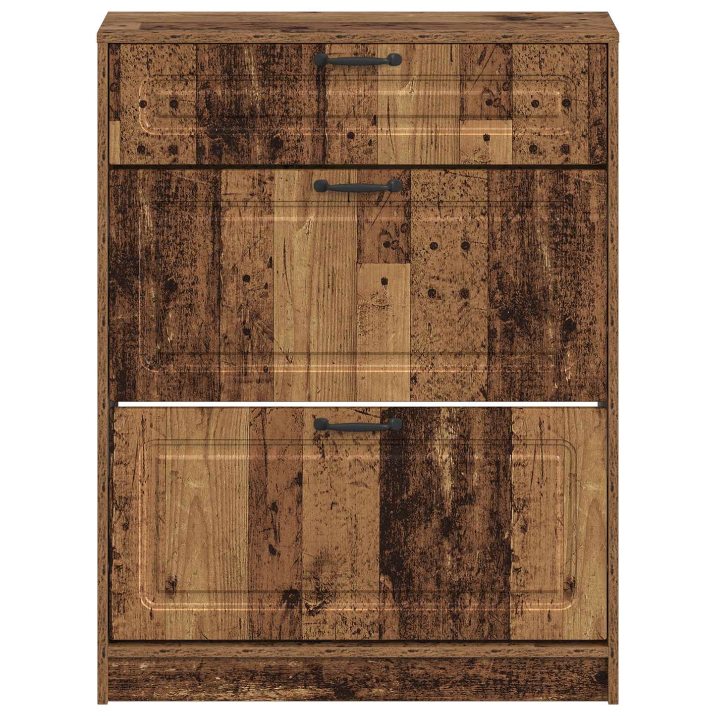 vidaXL Shoe Cabinet UTRECHT 78 x 24 x 100 cm Engineered Wood Old Wood