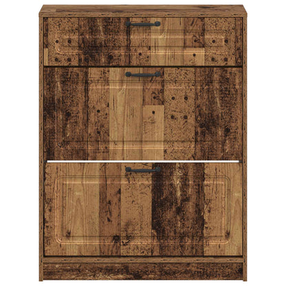 vidaXL Shoe Cabinet UTRECHT 78 x 24 x 100 cm Engineered Wood Old Wood