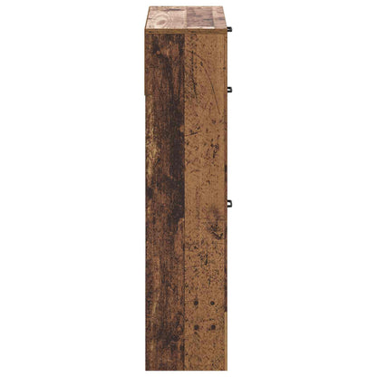 vidaXL Shoe Cabinet UTRECHT 78 x 24 x 100 cm Engineered Wood Old Wood