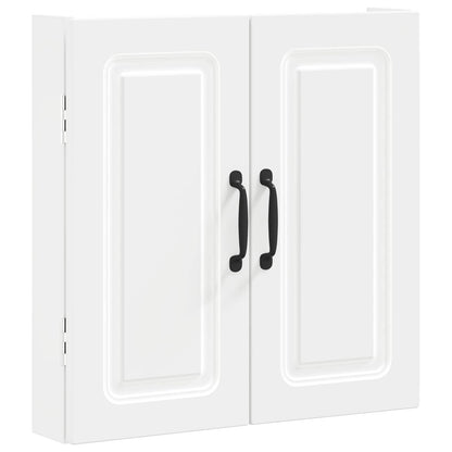 vidaXL Dartboard Cabinet UTRECHT White 52.5 x 10.5 x 53.5 cm