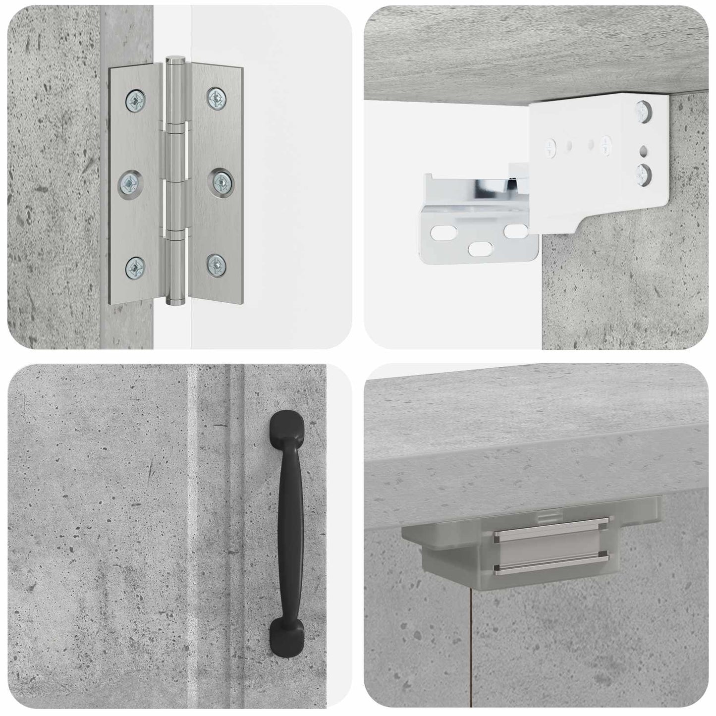 vidaXL Dartboard Cabinet UTRECHT Concrete Grey 52.5 x 10.5 x 53.5 cm
