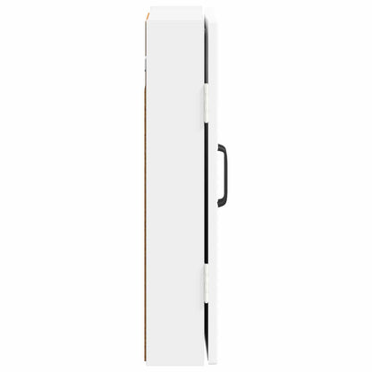 vidaXL Dartboard Cabinet UTRECHT High Gloss White Engineered Wood