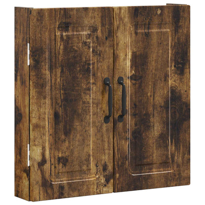 vidaXL Dartboard Cabinet UTRECHT Smoked Oak 52.5 x 10.5 x 53.5 cm