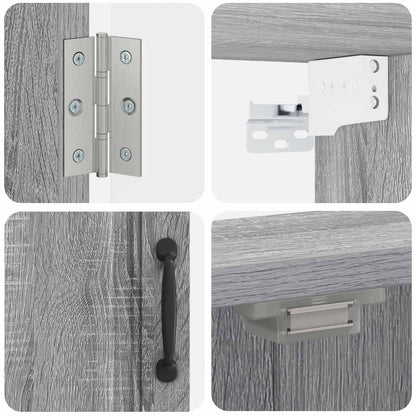 vidaXL Dartboard Cabinet UTRECHT Grey Sonoma 52.5 x 10.5 x 53.5 cm