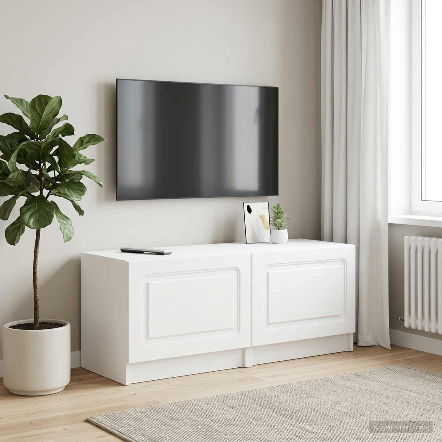 vidaXL TV Cabinet White Engineered Wood