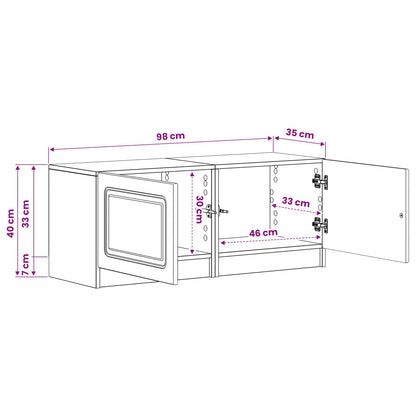 vidaXL TV Cabinet White Engineered Wood