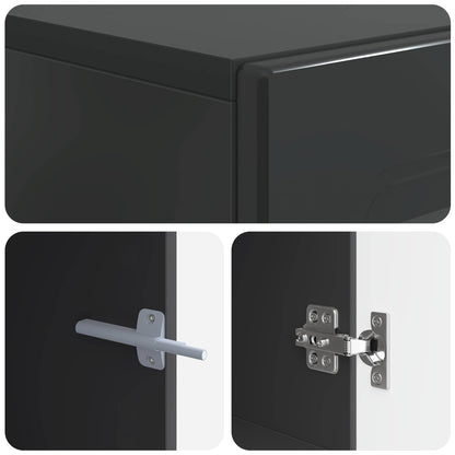 vidaXL TV Cabinet Black Engineered Wood