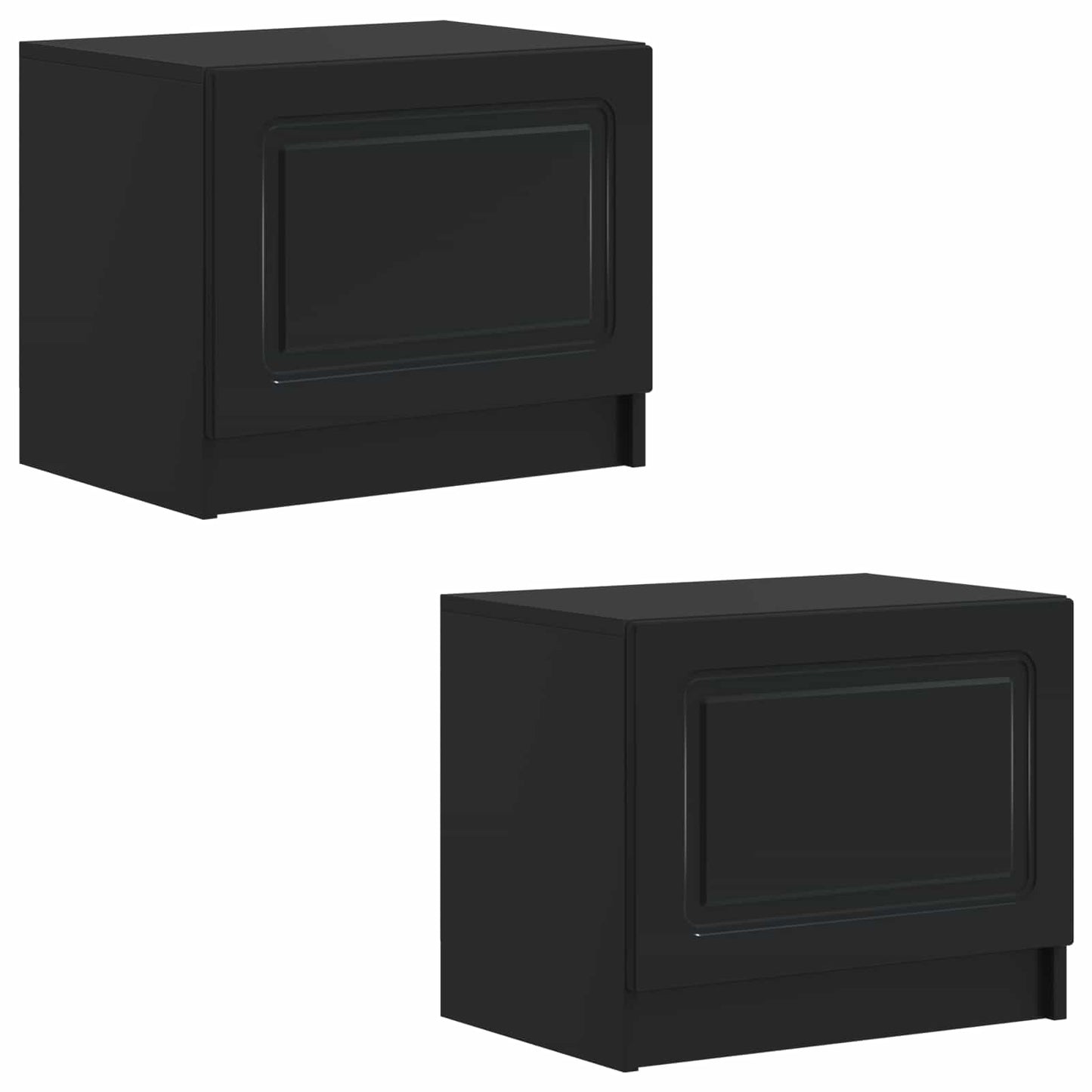 vidaXL TV Cabinet Black Engineered Wood