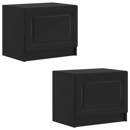 vidaXL TV Cabinet Black Engineered Wood