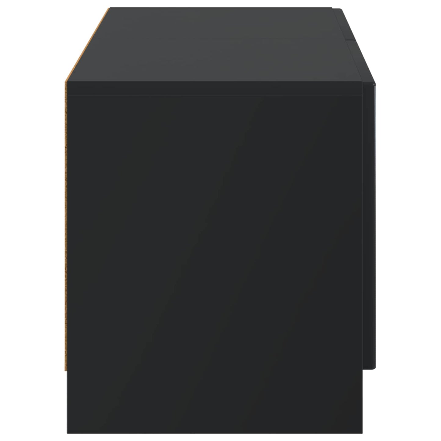 vidaXL TV Cabinet Black Engineered Wood