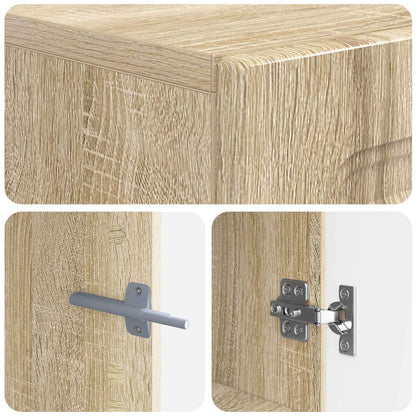 vidaXL TV Cabinet Sonoma Oak Engineered Wood