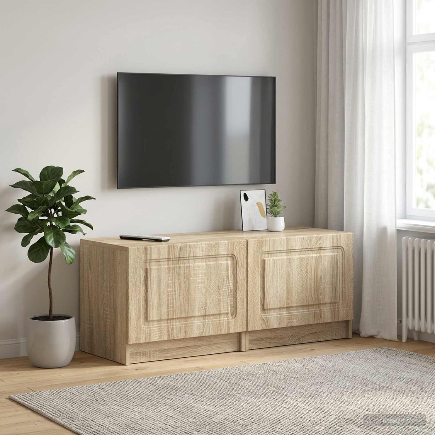 vidaXL TV Cabinet Sonoma Oak Engineered Wood