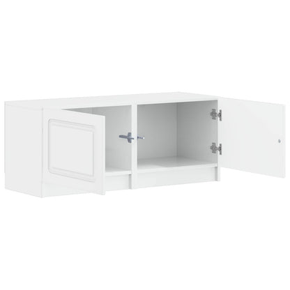 vidaXL TV Cabinet High Gloss White Engineered Wood