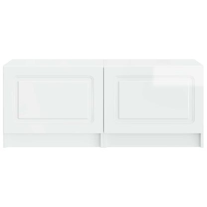 vidaXL TV Cabinet High Gloss White Engineered Wood