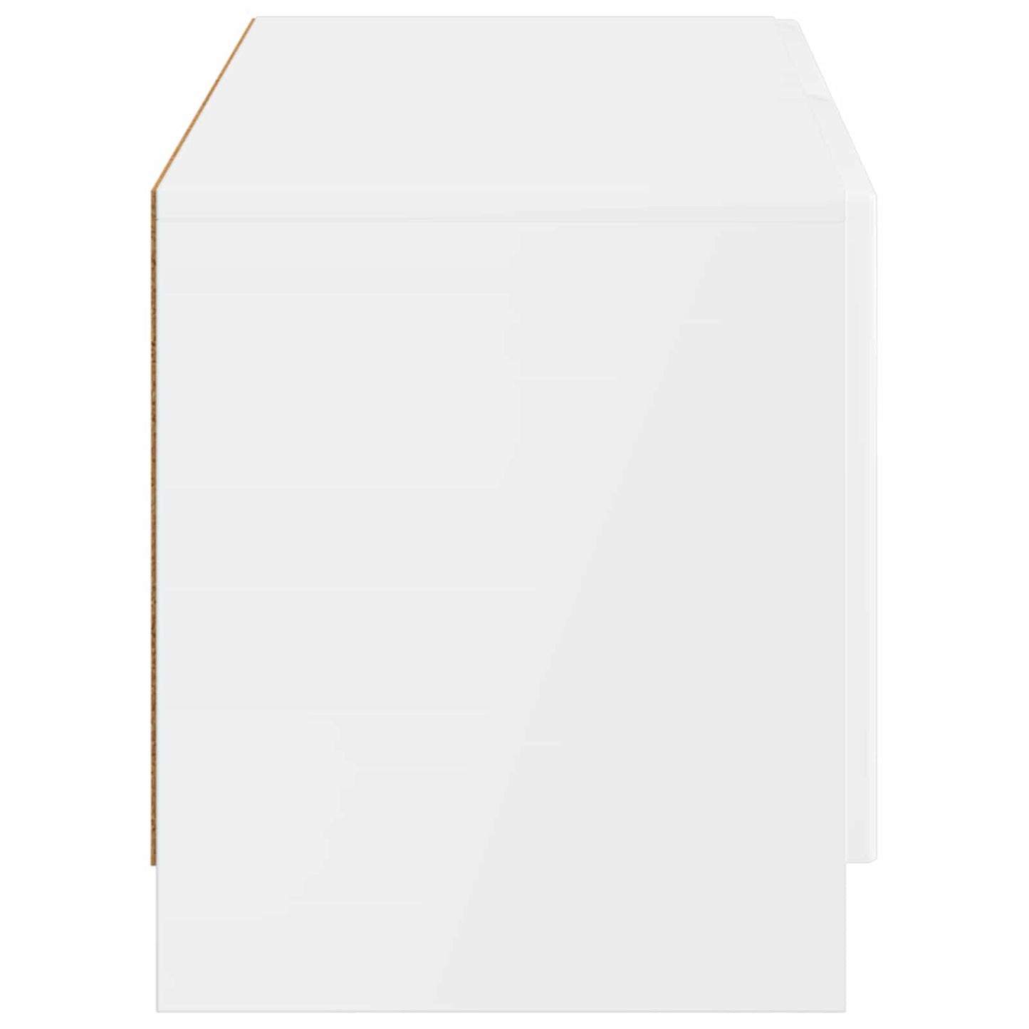 vidaXL TV Cabinet High Gloss White Engineered Wood