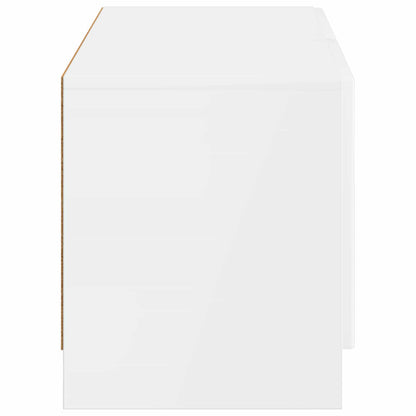 vidaXL TV Cabinet High Gloss White Engineered Wood