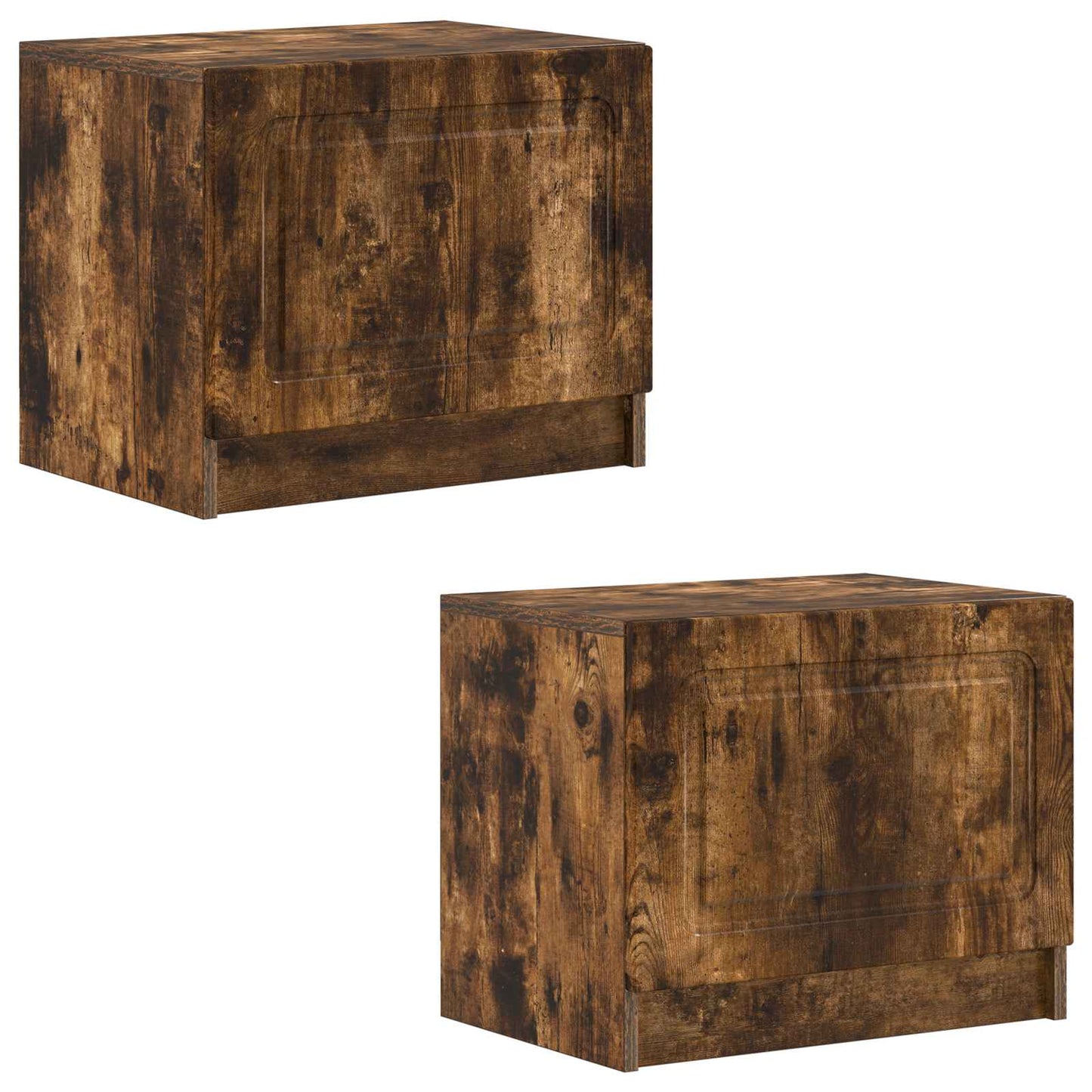 vidaXL TV Cabinet Smoked Oak Engineered Wood