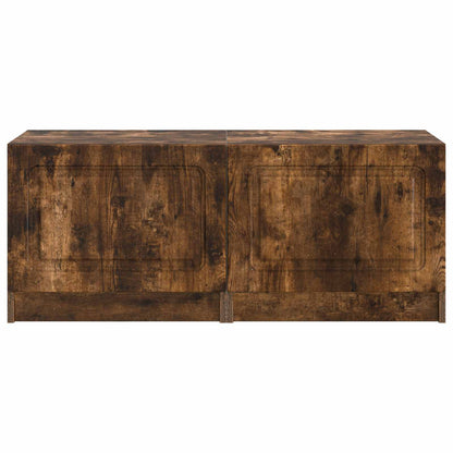 vidaXL TV Cabinet Smoked Oak Engineered Wood