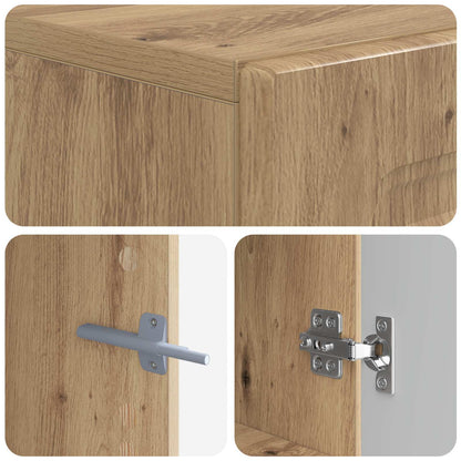 vidaXL TV Cabinet Artisan Oak Engineered Wood