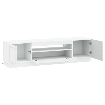 vidaXL LED TV Cabinet White Engineered Wood