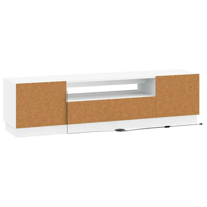 vidaXL LED TV Cabinet White Engineered Wood