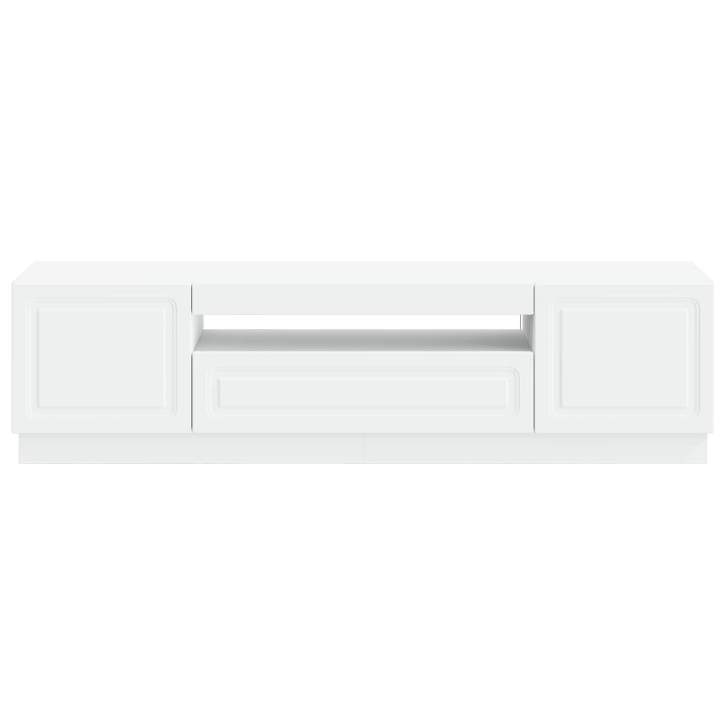 vidaXL LED TV Cabinet White Engineered Wood