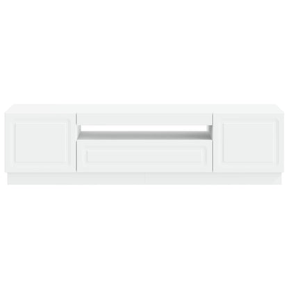 vidaXL LED TV Cabinet White Engineered Wood