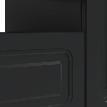 vidaXL LED TV Cabinet Black Engineered Wood