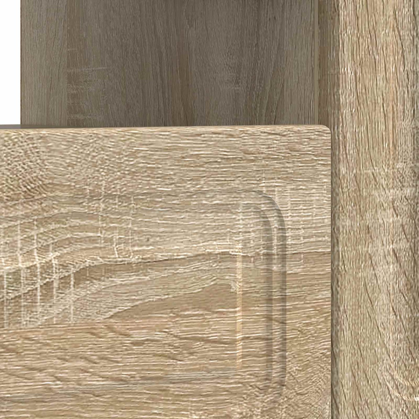 vidaXL LED TV Cabinet Sonoma Oak Engineered Wood