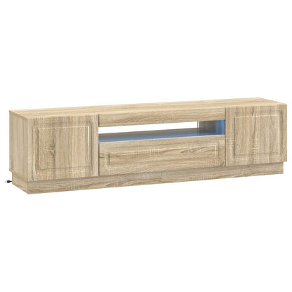 vidaXL LED TV Cabinet Sonoma Oak Engineered Wood