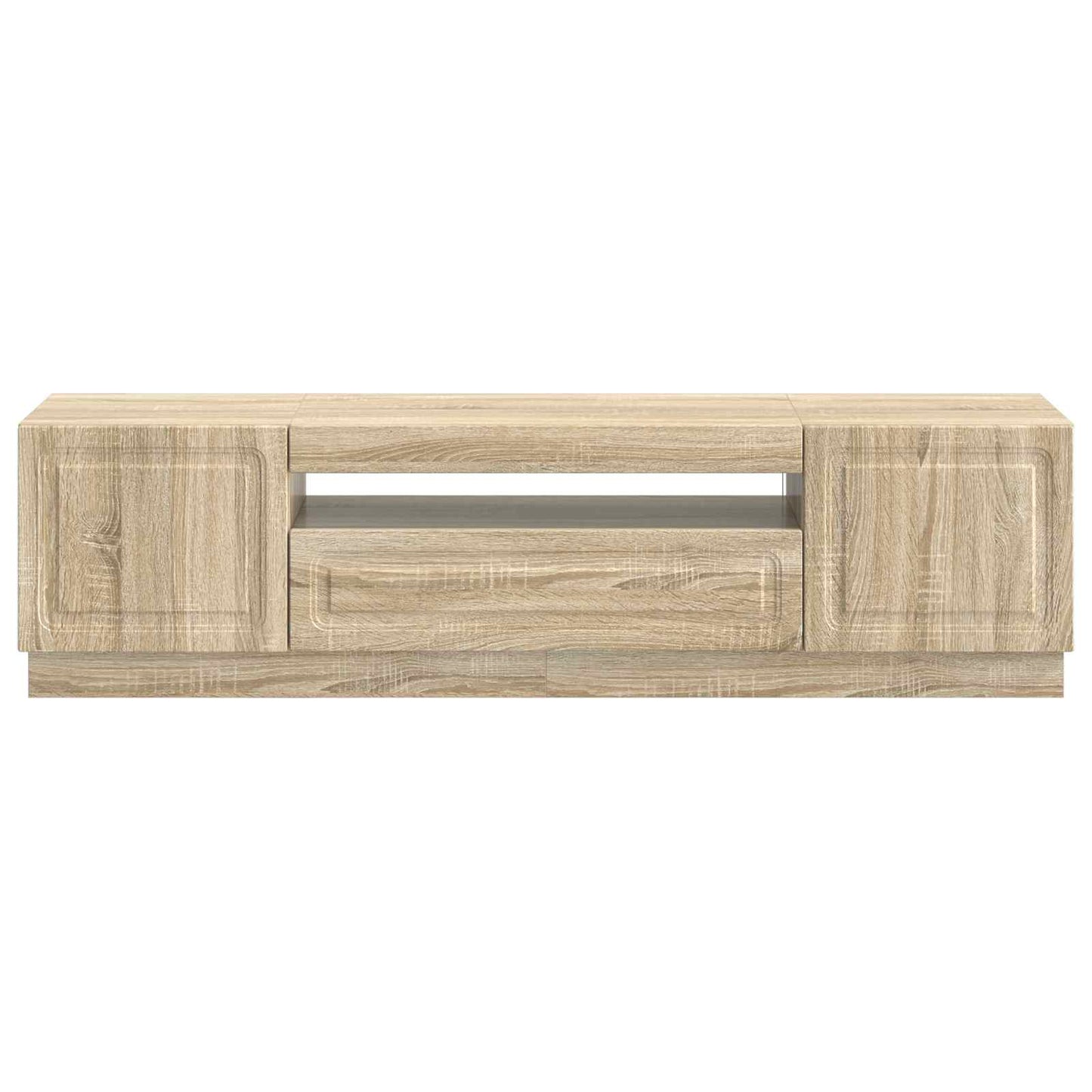 vidaXL LED TV Cabinet Sonoma Oak Engineered Wood