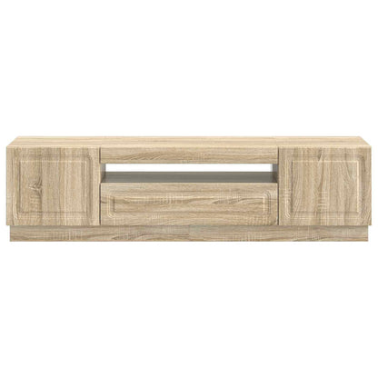 vidaXL LED TV Cabinet Sonoma Oak Engineered Wood