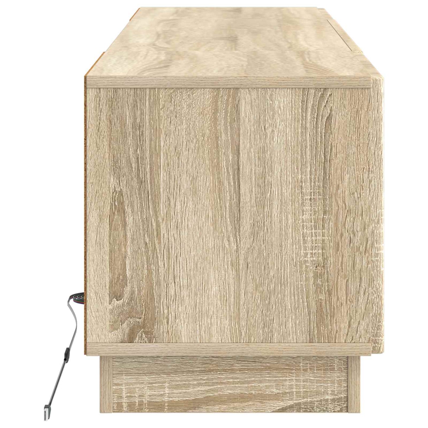 vidaXL LED TV Cabinet Sonoma Oak Engineered Wood