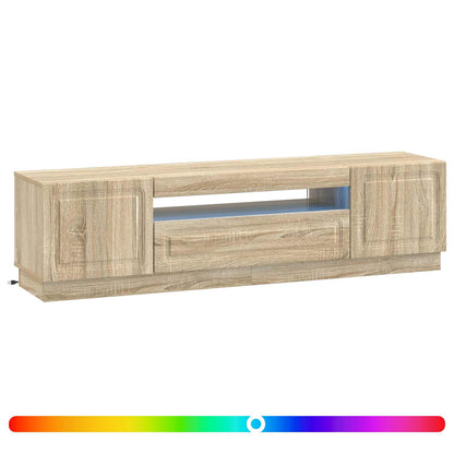 vidaXL LED TV Cabinet Sonoma Oak Engineered Wood