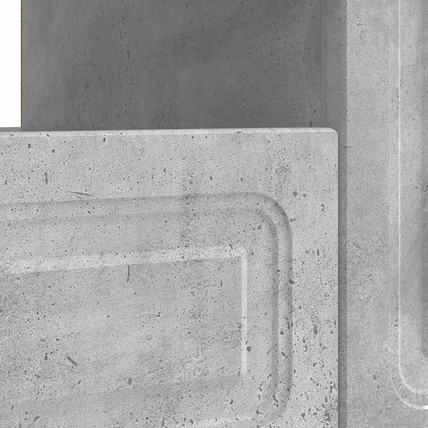 vidaXL LED TV Cabinet Concrete Grey Engineered Wood